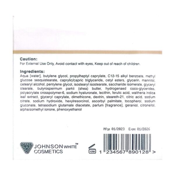 Johnson White Cosmetics Brightening Night Care (50gm) - Image 5