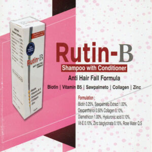 Rayuon Skincare Rutin-C Shampoo With Conditioner (140ml) Anti-Hair Fall Formula Biotin, Vitamin-B5, Sawpalmeto, Collagen, Zinc