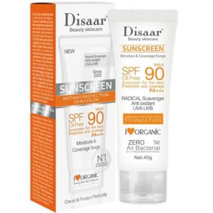 Disaar SPF-90 Natural Sun Protection Tinted Sun Block Cream