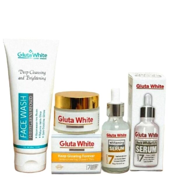 Gluta White Serum Night Cream Face Wash (Hot Deal Pack Of 3