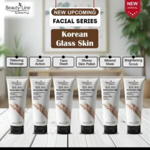 Beauty Line Korean Glass Skin Facial Series Kit (200ml) Pack of 6