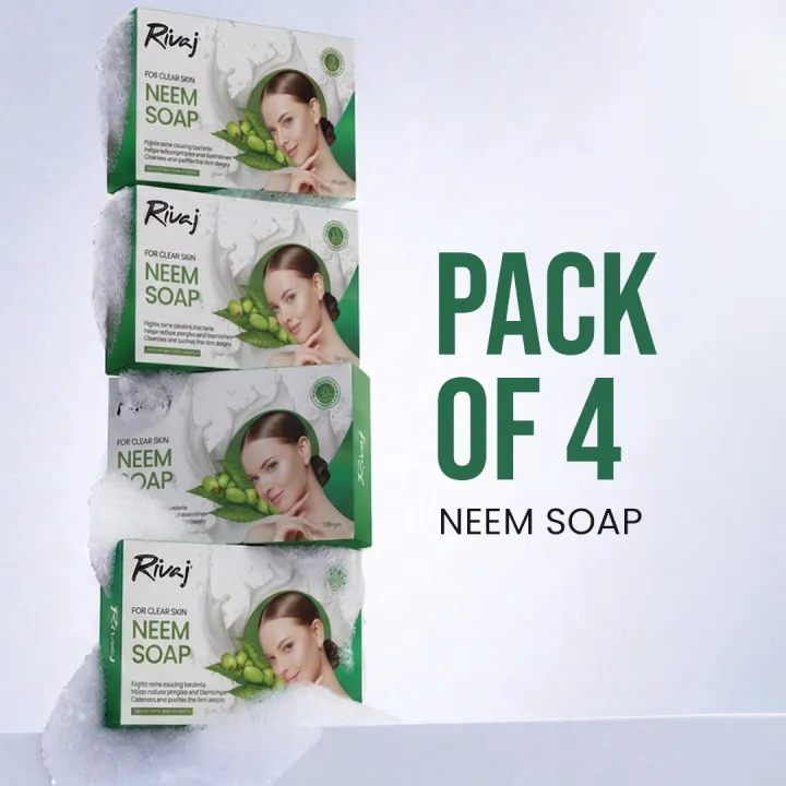 Rivaj Neem Soap 100gm Pack of 4